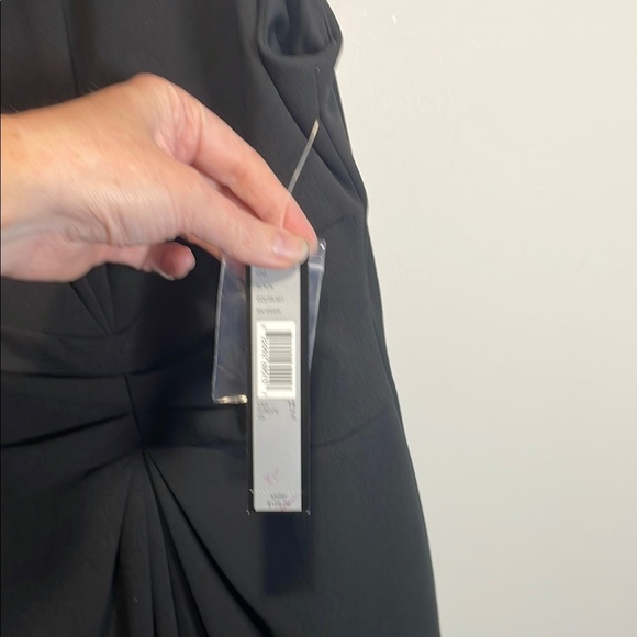 Tahari Black Embellished Ruched Mini Dress - Picture 7 of 13